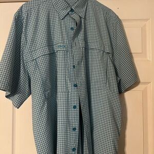 Game guard Teal Checkered Casual Shirt